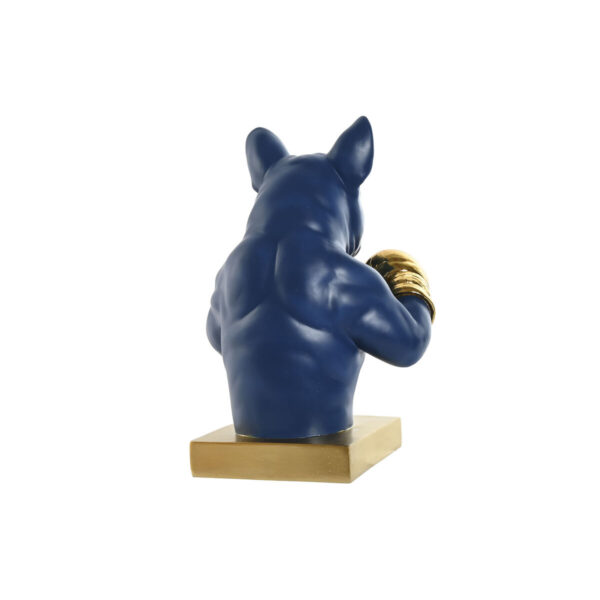 Decorative Figure Home ESPRIT Blue Orange Golden 28 X 26 X 35,5 cm (2 Units) - Image 3