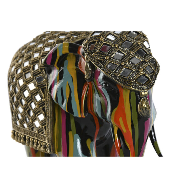 Decorative Figure Home ESPRIT Multicolour Resin Elephant 31 x 14 x 22 cm - Image 2