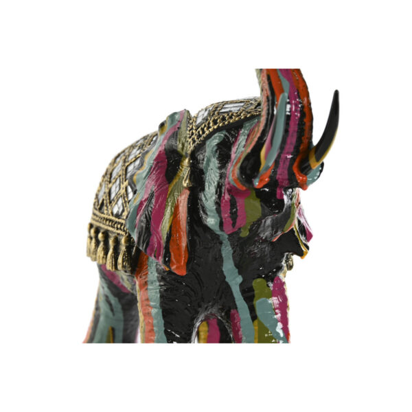 Decorative Figure Home ESPRIT Multicolour Resin Elephant 21,5 x 8,5 x 19,5 cm - Image 2