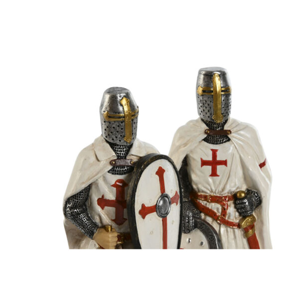 Decorative Figure Home ESPRIT White Red Resin 9 x 8 x 21 cm (2 Units) - Image 2