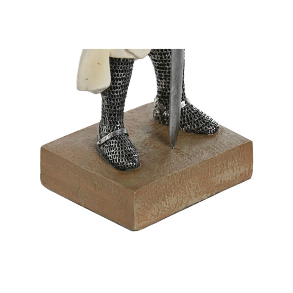 Decorative Figure Home ESPRIT White Silver Resin 10 x 8 x 25 cm (2 Units) - Image 3
