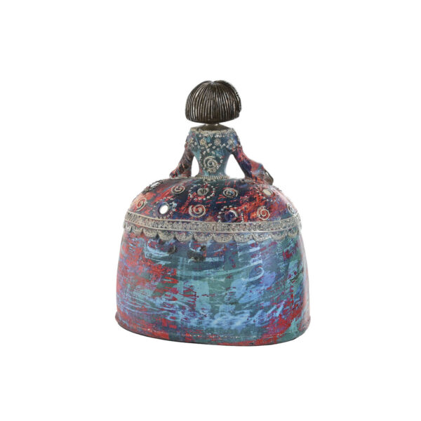 Decorative Figure Home ESPRIT Multicolour Resin Mirror Lady 17 x 12 x 21,5 cm (2 Units) - Image 3