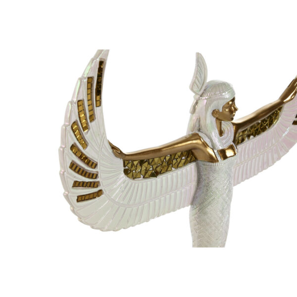 Decorative Figure Home ESPRIT White Golden Resin Oriental 34 x 6,5 x 33,5 cm - Image 2