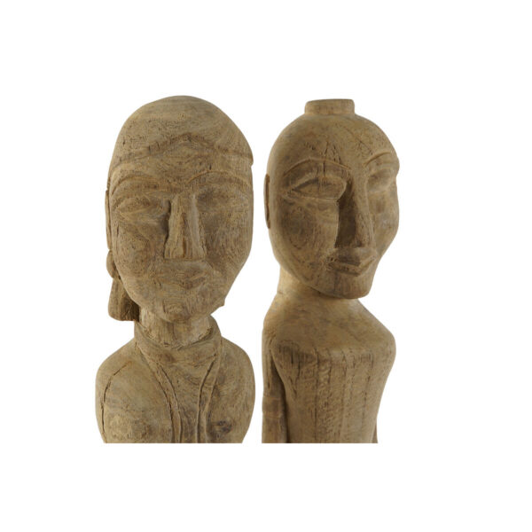 Decorative Figure Home ESPRIT Natural 7,5 x 7,5 x 50 cm Statue (2 Pieces) - Image 5