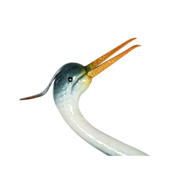 Decorative Figure Home ESPRIT Yellow Blue White Oriental Heron 41 X 18,5 X 104,5 cm (2 Units) - Image 2