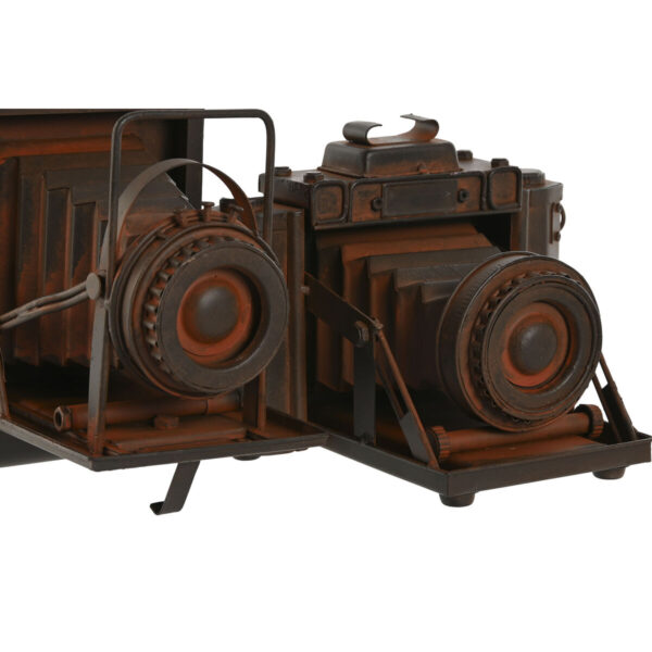 Decorative Figure Home ESPRIT Bronze Photo camera Vintage 18 x 13,5 x 14 cm (2 Units) - Image 3
