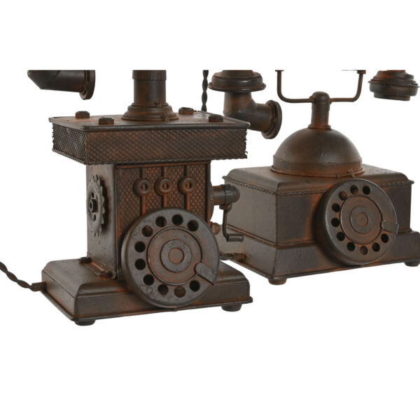 Decorative Figure Home ESPRIT Bronze Vintage Telephone 21 x 12 x 18 cm (2 Units) - Image 2