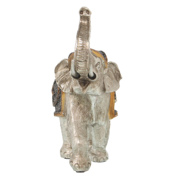 Decorative Figure Alexandra House Living Silver Plastic Elephant 12 x 24 x 23 cm - Image 2