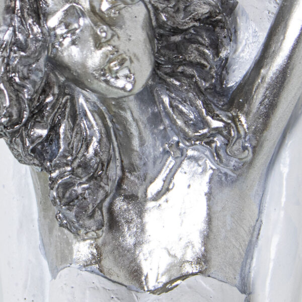 Decorative Figure Alexandra House Living White Silver Acrylic Plastic Melamin 9 x 8 x 30 cm - Image 6