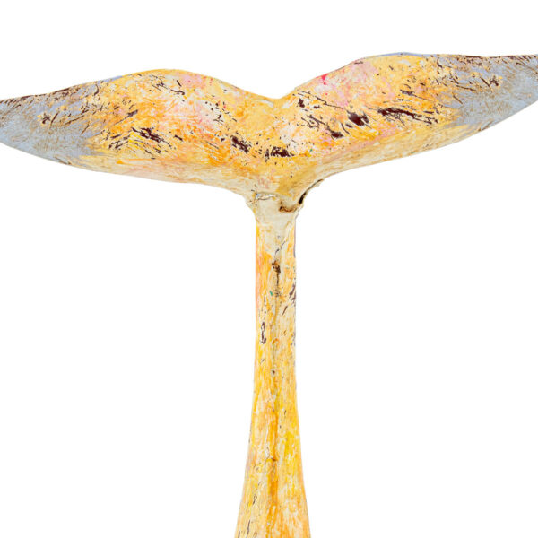 Decorative Figure Alexandra House Living Yellow Iron Whale 47 x 26 x 29 cm - Image 5