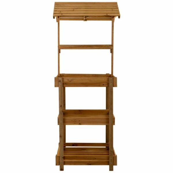 Counter Display Alexandra House Living Fir wood 50 x 165 x 62 cm Shelves 4 Shelves - Image 6
