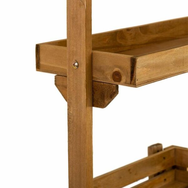Counter Display Alexandra House Living Fir wood 50 x 165 x 62 cm Shelves 4 Shelves - Image 8
