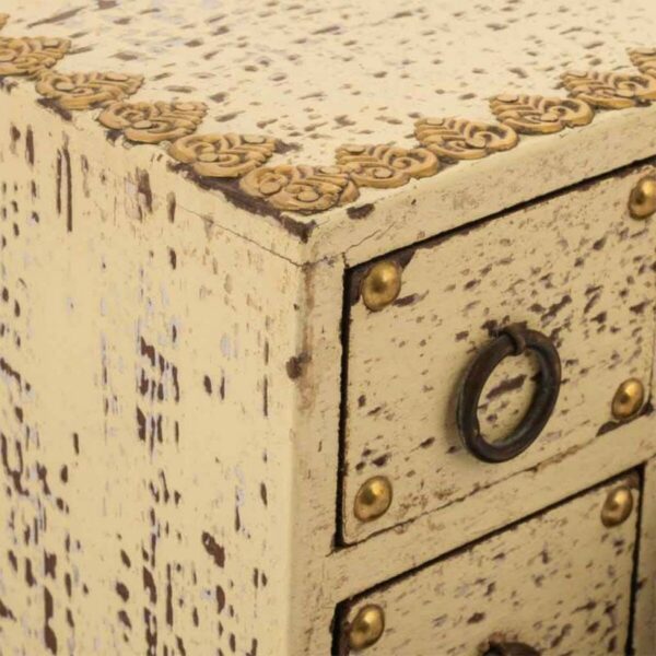 Jewelry box Alexandra House Living Cream Mango wood 10 x 16 x 20 cm 9 drawers - Image 5