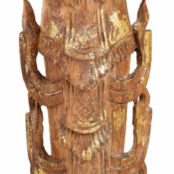 Decorative Figure Alexandra House Living Brown Wood 7 x 76 x 12 cm - Image 6