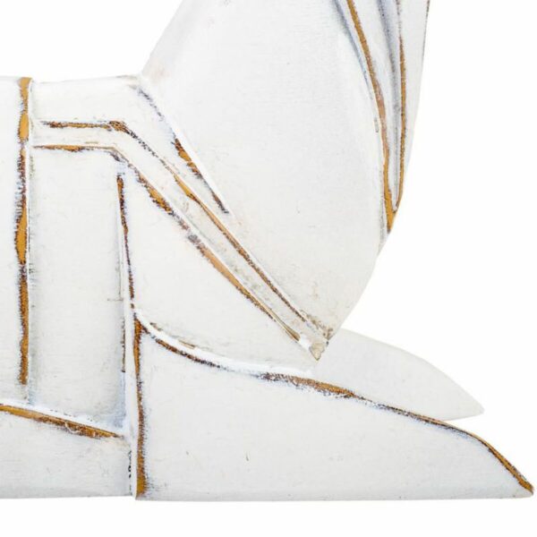 Decorative Figure Alexandra House Living White Polyresin Deer 24 x 27 x 26 cm - Image 7