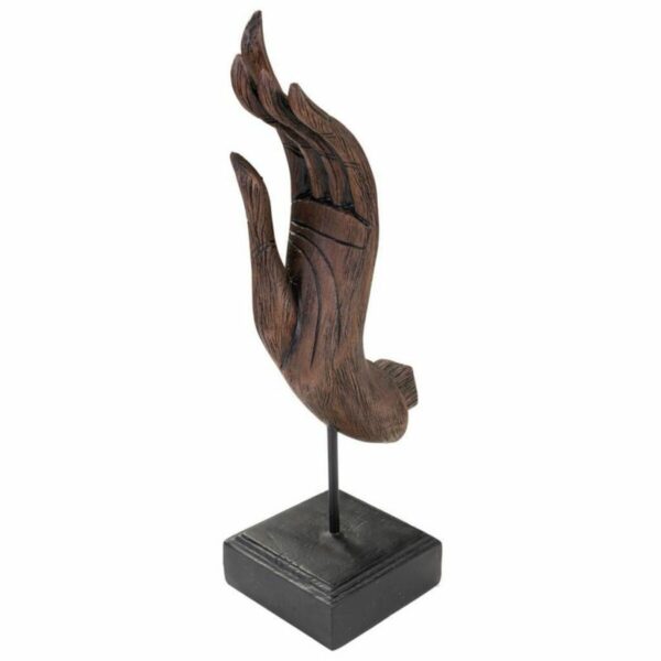 Decorative Figure Alexandra House Living Brown Black Metal Polyresin Hand 12 x 43 x 17 cm - Image 4