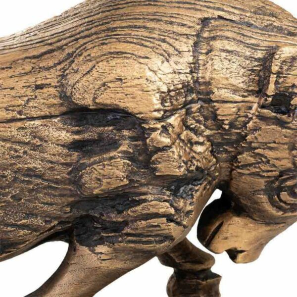 Decorative Figure Alexandra House Living Golden Polyresin Bull 18 x 30 x 53 cm - Image 6