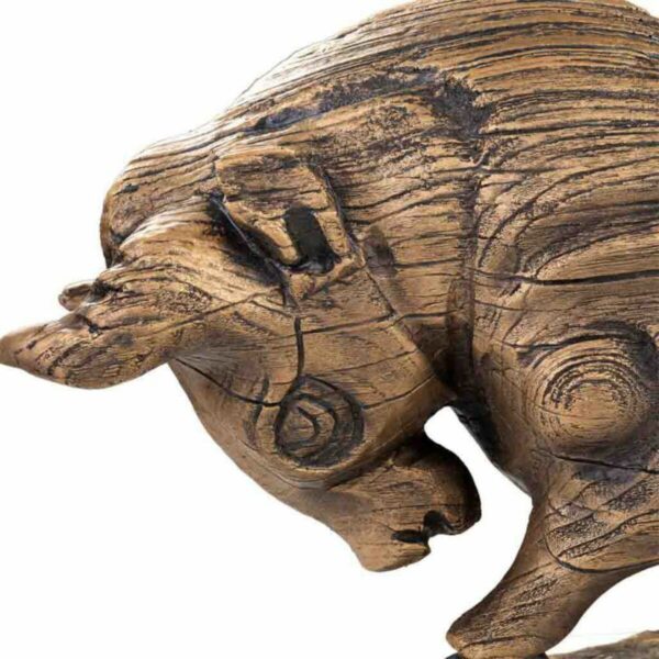 Decorative Figure Alexandra House Living Golden Polyresin Bull 18 x 30 x 53 cm - Image 7