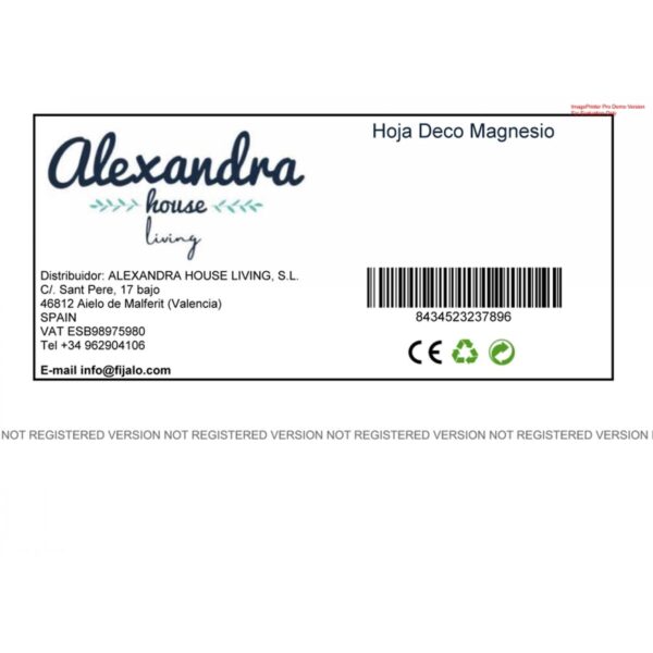 Decorative Figure Alexandra House Living White Magnesium Sheet 38 x 180 x 38 cm - Image 6