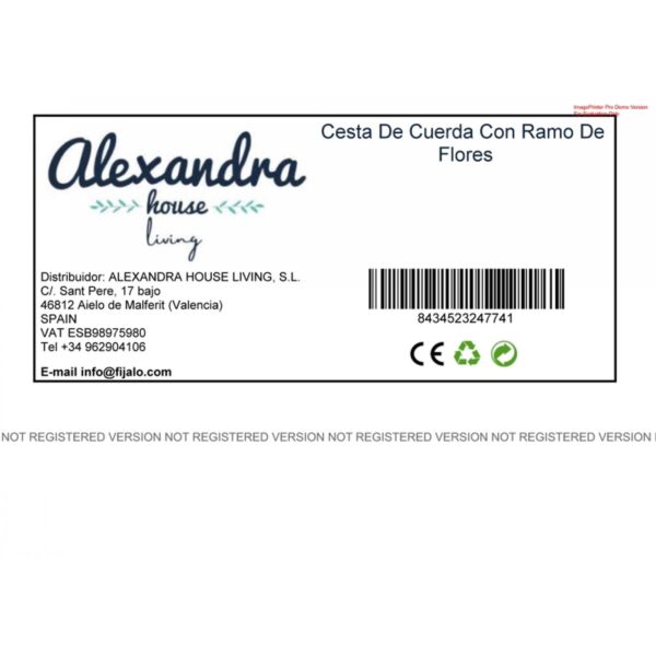 Decorative Flowers Alexandra House Living Multicolour 23 x 48 x 24 cm - Image 2