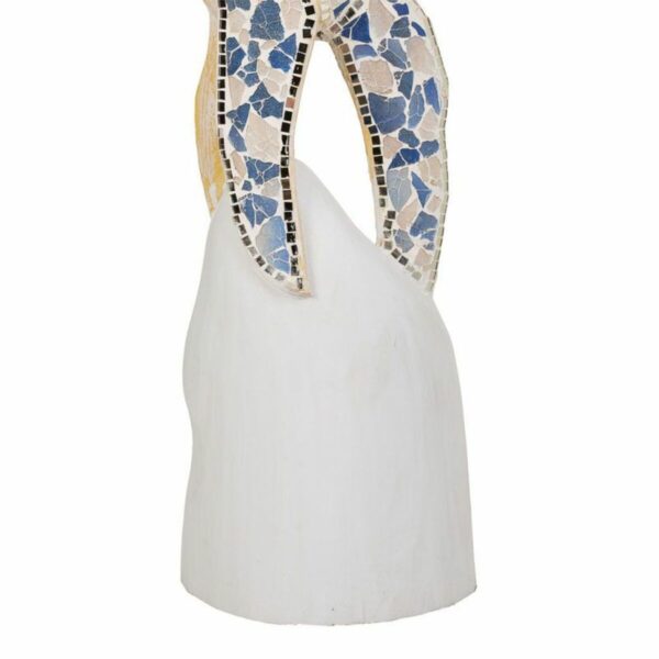 Decorative Figure Alexandra House Living Blue White Wood Glass Fish 148 x 10 x 23 cm - Image 6