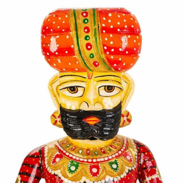 Decorative Figure Alexandra House Living Mango wood Ethnic 20 x 90 x 31 cm 2 Pieces - Image 5