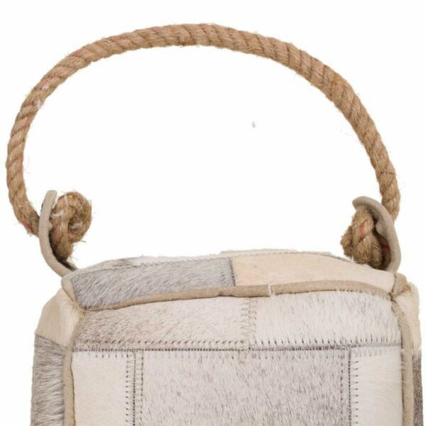 Doorstop Alexandra House Living Leather 20 x 20 x 20 cm White - Image 5