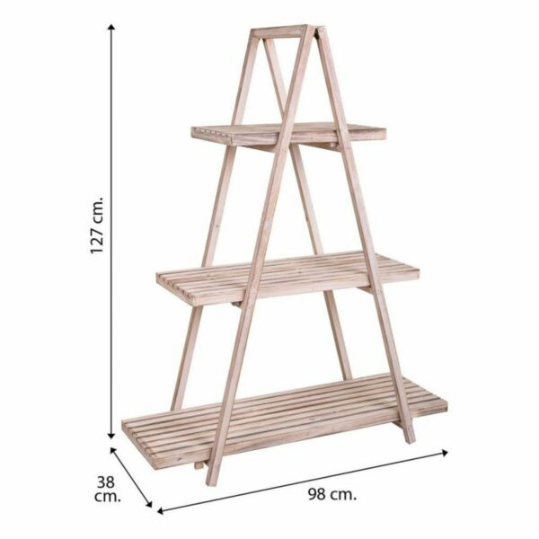 Counter Display Alexandra House Living Fir wood 38 x 127 x 98 cm Shelves 3 Shelves - Image 6