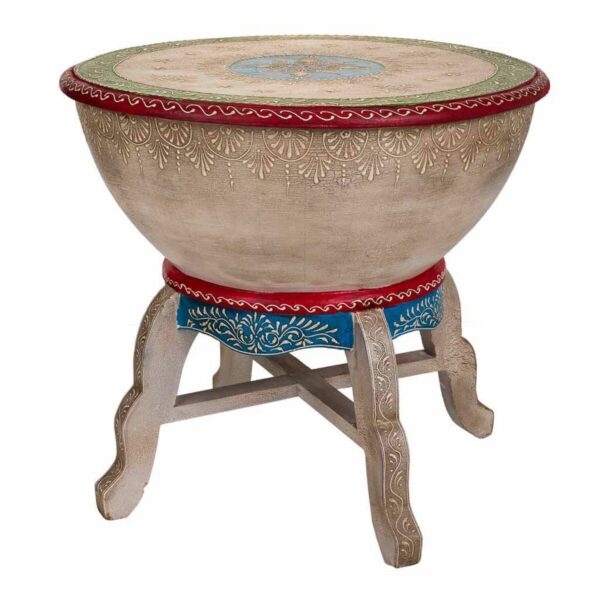 Drum Alexandra House Living Mango wood 48 x 44 x 48 cm