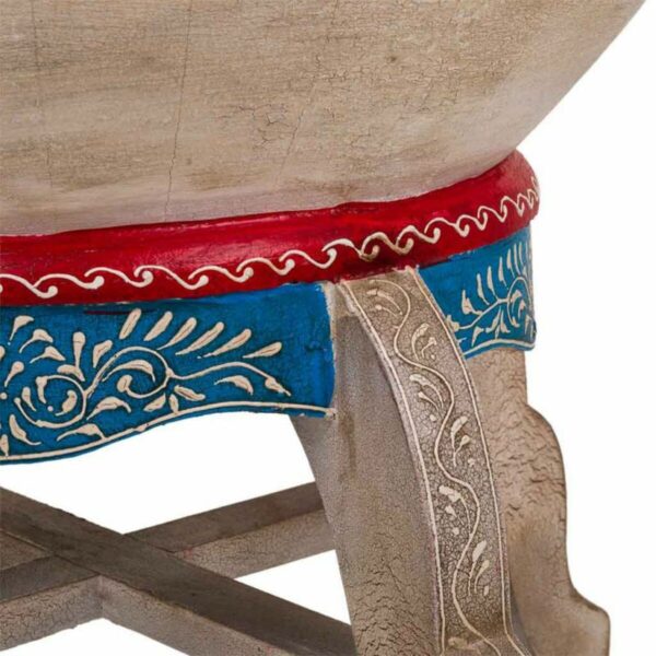 Drum Alexandra House Living Mango wood 48 x 44 x 48 cm - Image 4