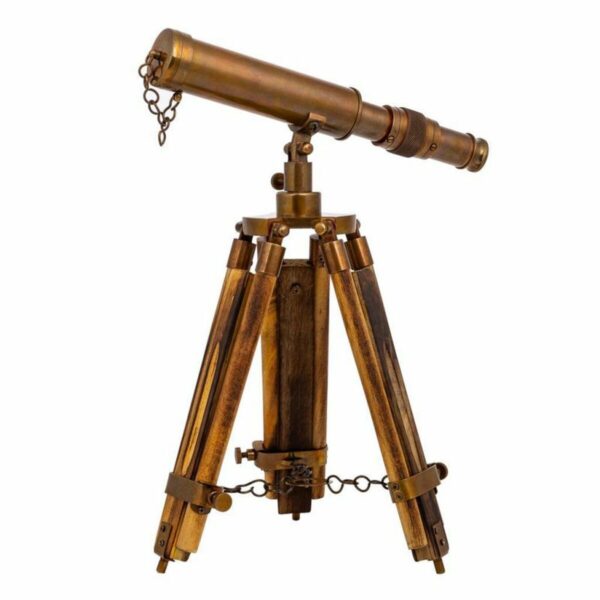 Decorative Figure Alexandra House Living Bronze Telescope 2 x 25 x 4 cm - Image 2