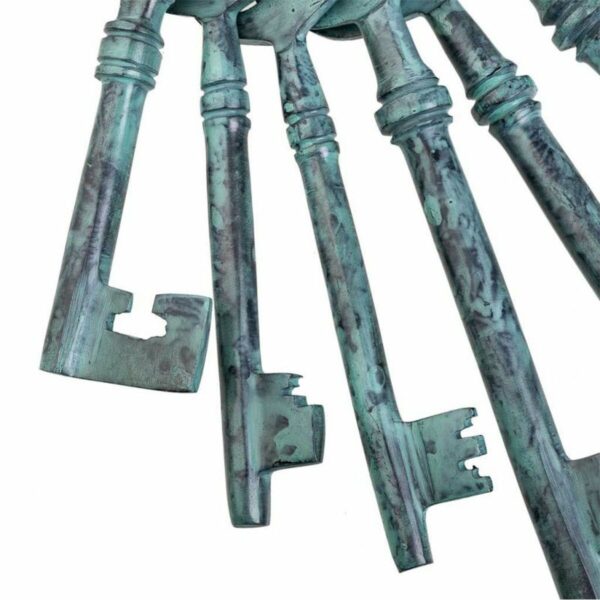 Decorative Figure Alexandra House Living Aluminium Keys 3 x 28 x 10 cm - Image 5