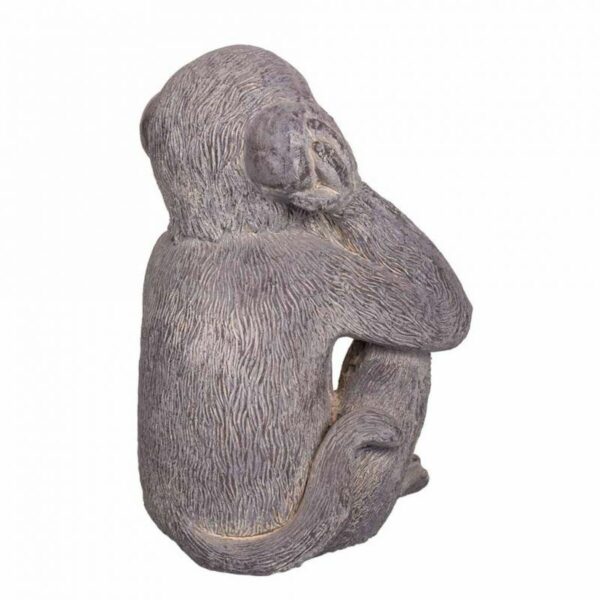 Decorative Figure Alexandra House Living Grey Magnesium Monkey 26 x 40 x 35 cm - Image 5