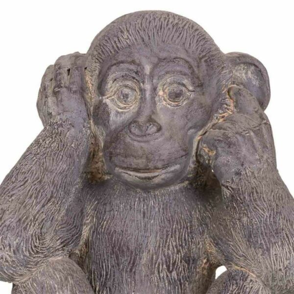 Decorative Figure Alexandra House Living Grey Magnesium Monkey 26 x 40 x 35 cm - Image 6