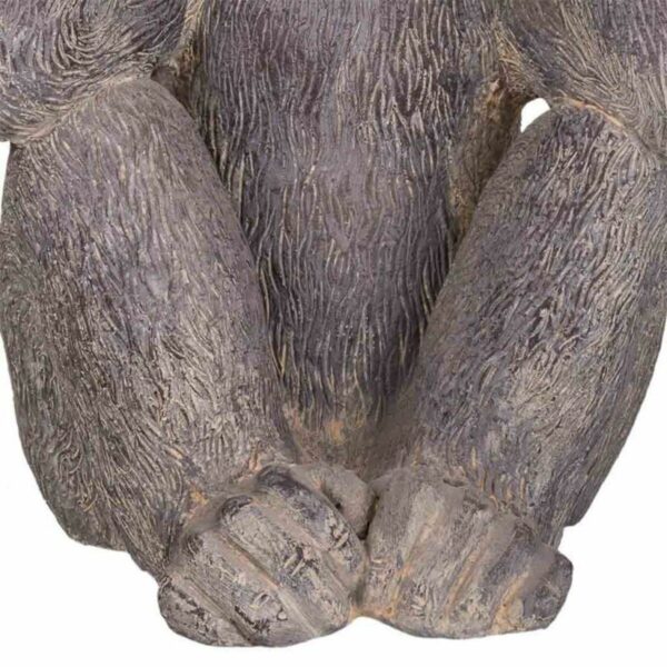 Decorative Figure Alexandra House Living Grey Magnesium Monkey 26 x 40 x 35 cm - Image 7