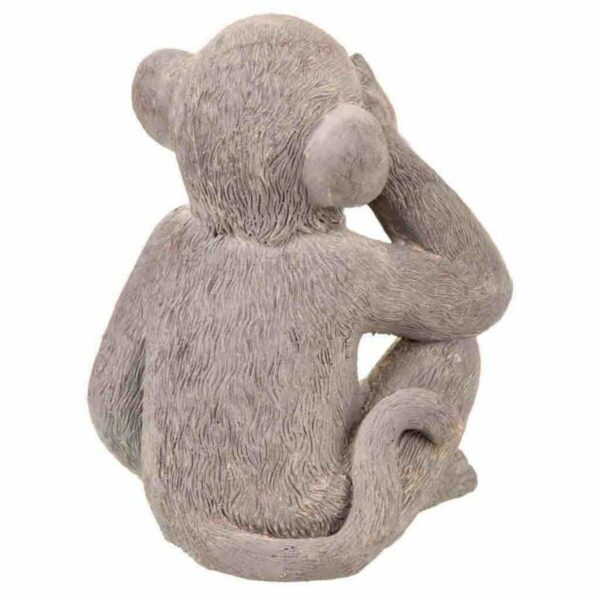 Decorative Figure Alexandra House Living Grey Polyresin Monkey 26 x 40 x 34 cm - Image 5