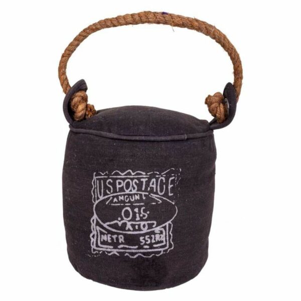 Doorstop Alexandra House Living Canvas 20 x 20 x 20 cm Black - Image 4