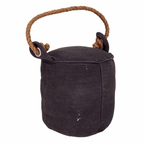 Doorstop Alexandra House Living Canvas 20 x 20 x 20 cm Black - Image 5