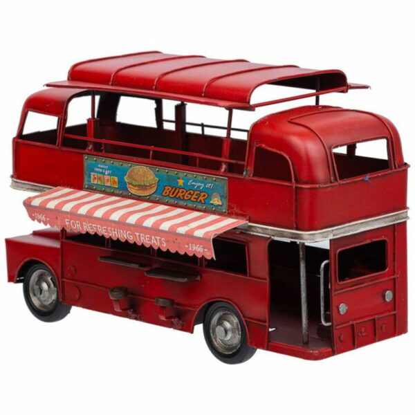 Decorative Figure Alexandra House Living Red Iron ABS Bus 14 x 18 x 28 cm - Image 7
