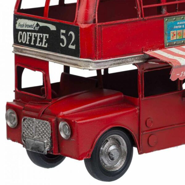 Decorative Figure Alexandra House Living Red Iron ABS Bus 14 x 18 x 28 cm - Image 8