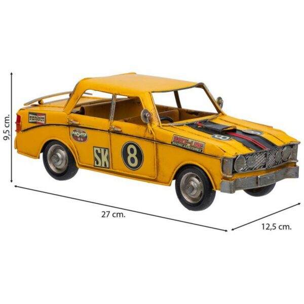 Decorative Figure Alexandra House Living Yellow Iron ABS Car 12 x 9 x 27 cm - Image 4