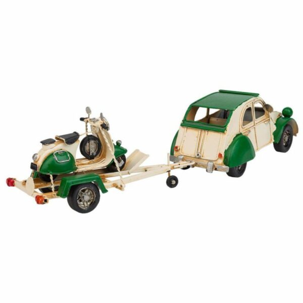 Decorative Figure Alexandra House Living Green Iron ABS Motorbike Trailer 9 x 9 x 41 cm - Image 7