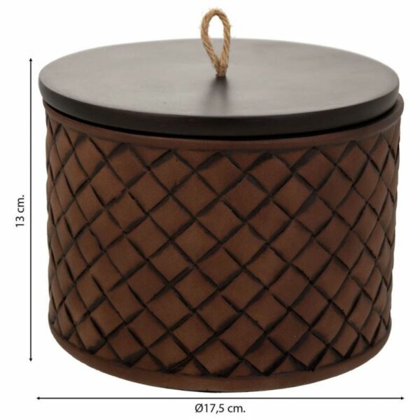 Jewelry box Alexandra House Living Brown Polyresin 17 x 13 x 17 cm - Image 3