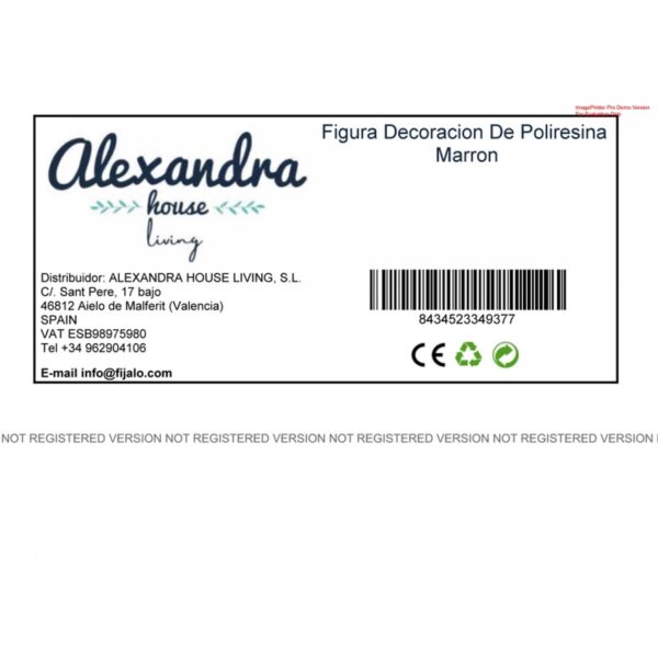 Decorative Figure Alexandra House Living Brown Polyresin 9 x 40 x 29 cm - Image 2