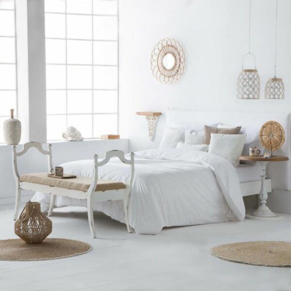 Decorative Figure Alexandra House Living White Manganese oxide Angel 18 x 19 x 29 cm - Image 3