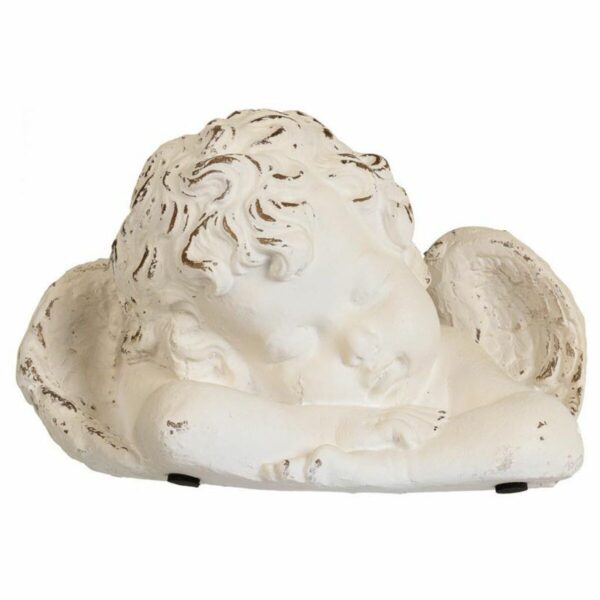 Decorative Figure Alexandra House Living White Manganese oxide Angel 18 x 19 x 29 cm - Image 4