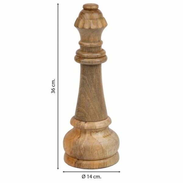 Decorative Figure Alexandra House Living Brown Mango wood Chess 14 x 36 x 14 cm - Image 5
