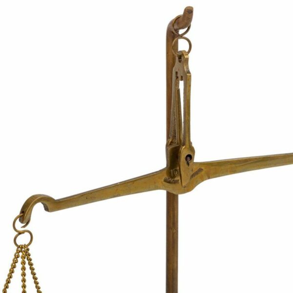 Decorative Figure Alexandra House Living Brass Acacia Scales 9 x 23 x 9 cm - Image 8