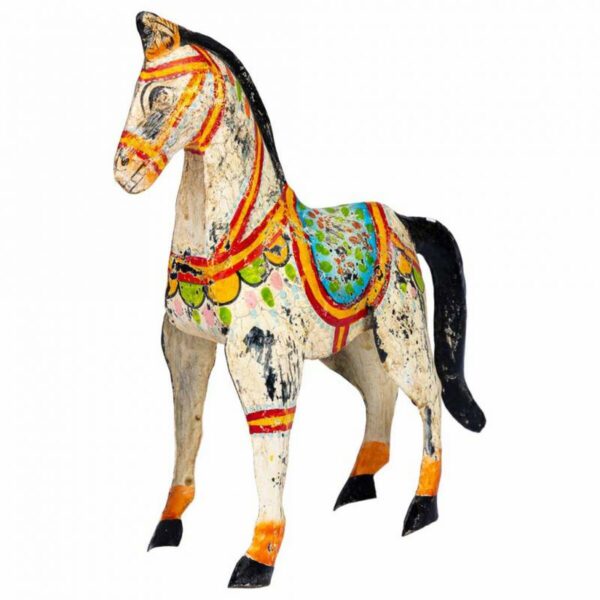Decorative Figure Alexandra House Living Mango wood Horse 7 x 24 x 22 cm - Image 6