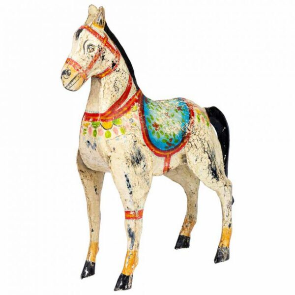 Decorative Figure Alexandra House Living Mango wood Horse 9 x 34 x 31 cm - Image 6